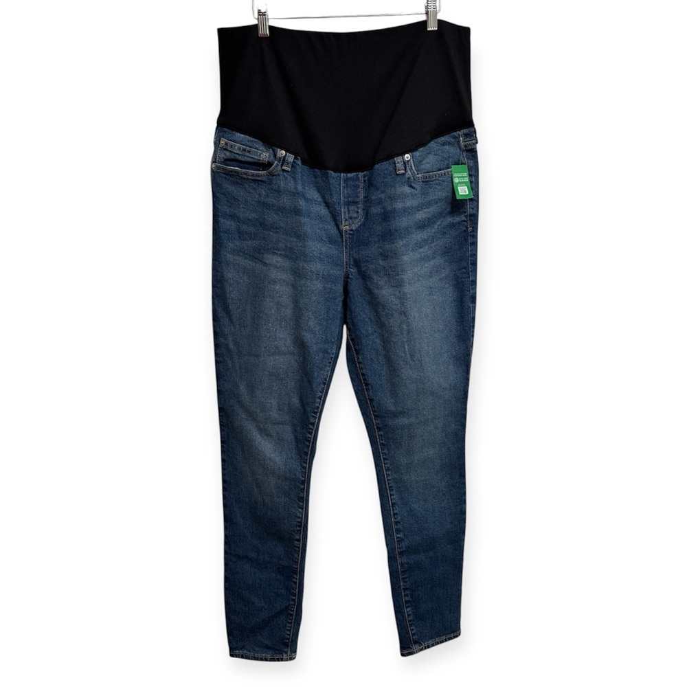 Gap Maternity Full Panel Skinny Jeans 33 16 R NWT
